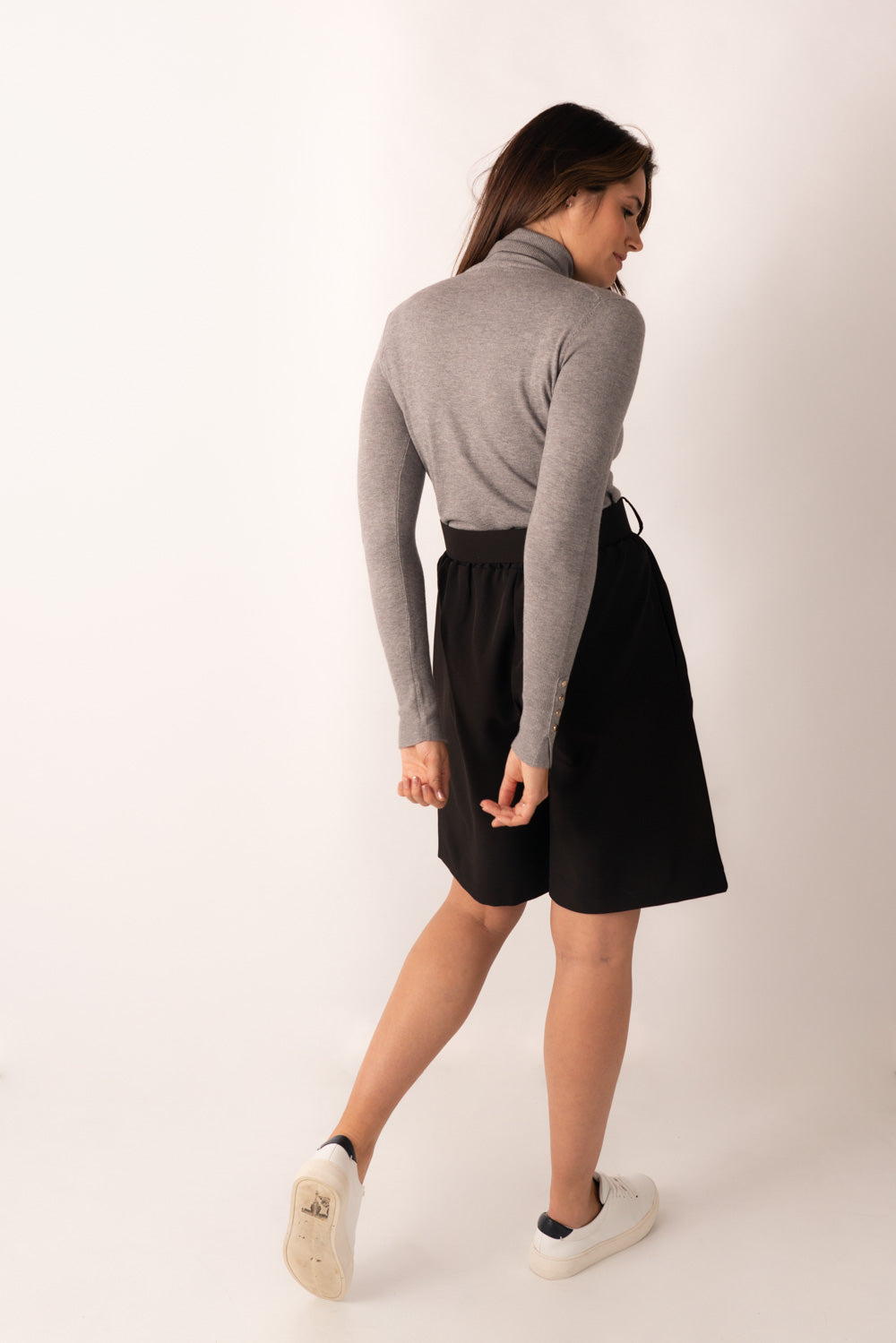 Belted Shorts in Black