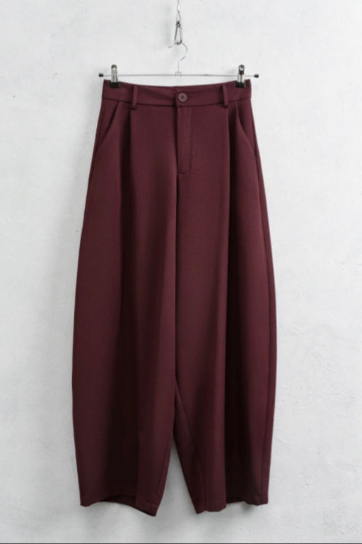 The Barrel Trousers Burgundy