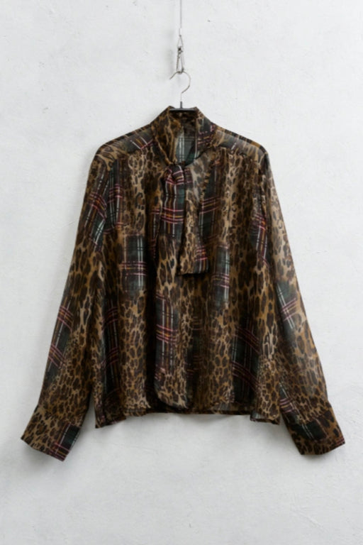 The Leopard Checked Blouse