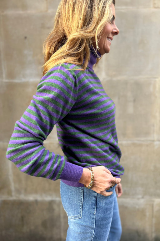 Roll Neck Striped