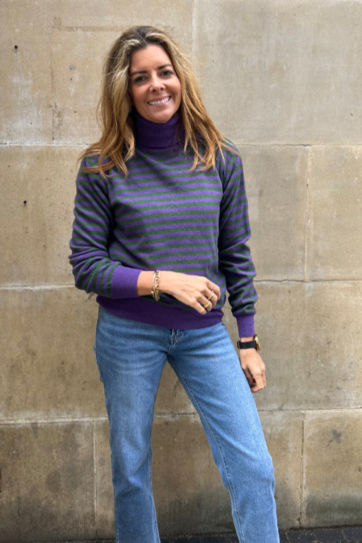 Roll Neck Striped