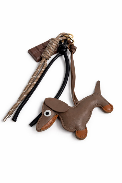 Dog Bag Charm in Taupe